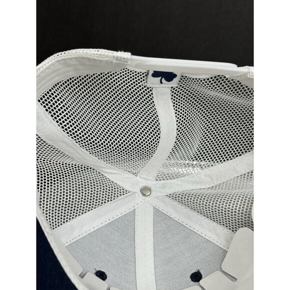 Notre Dame Fighting Irish Top Of The World Trucker Snapback Hat Navy Gold - Picture 9 of 11